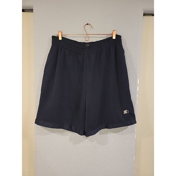 Starter Shiny Dazzle Basketball Shorts Reversible Mesh Navy Y2K Vintage XL - Picture 1 of 5